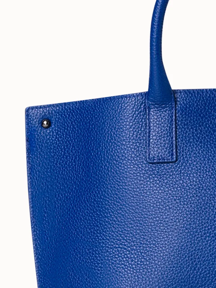 Little Ai Top Handle Bag In Leather Ocean Women Akris Crossbody Bags