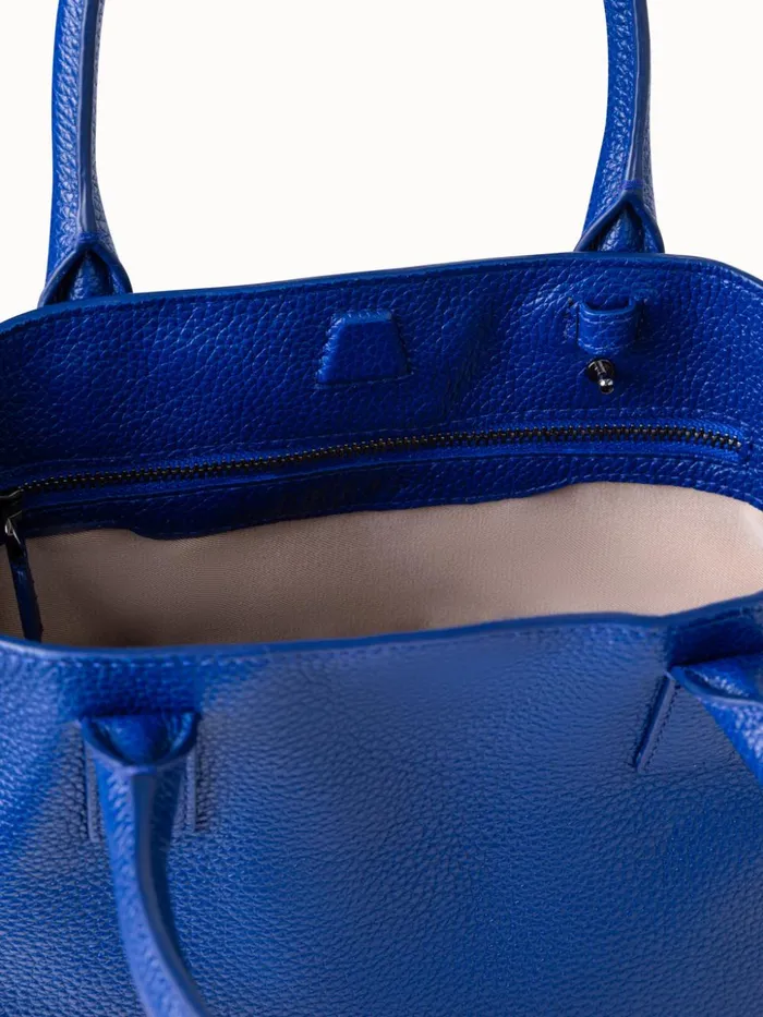 Little Ai Top Handle Bag In Leather Ocean Women Akris Crossbody Bags