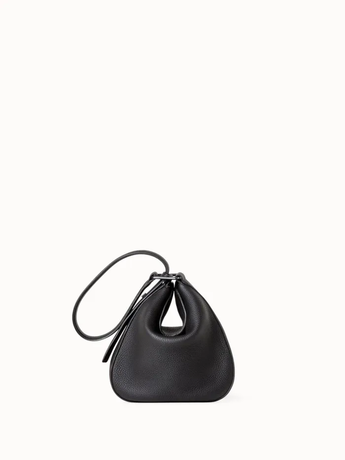 Little Anna Hobo Bag In Leather Black Women Akris Mini Bags