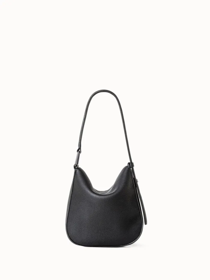 Little Anna Hobo Bag In Leather Black Women Akris Mini Bags