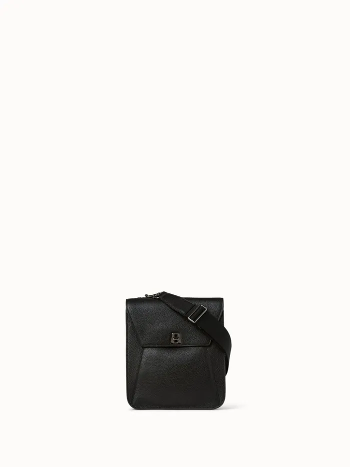 Little Anouk Messenger In Calf Leather Black Women Akris Messenger Bags