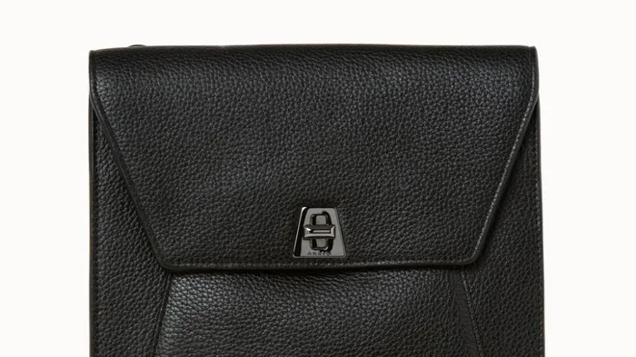 Little Anouk Messenger In Calf Leather Black Women Akris Messenger Bags