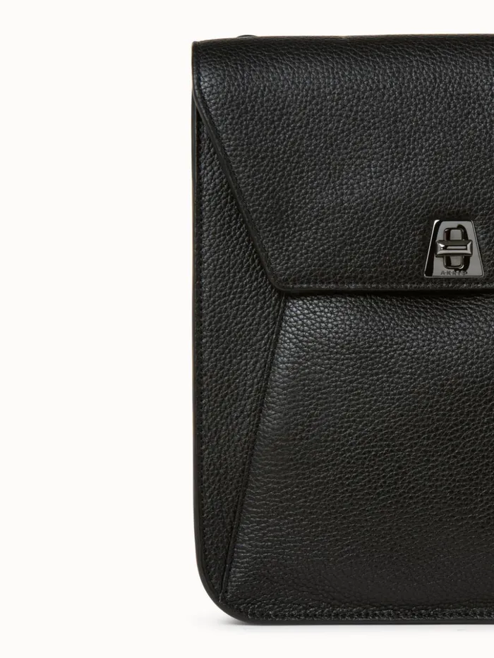 Little Anouk Messenger In Calf Leather Black Women Akris Messenger Bags