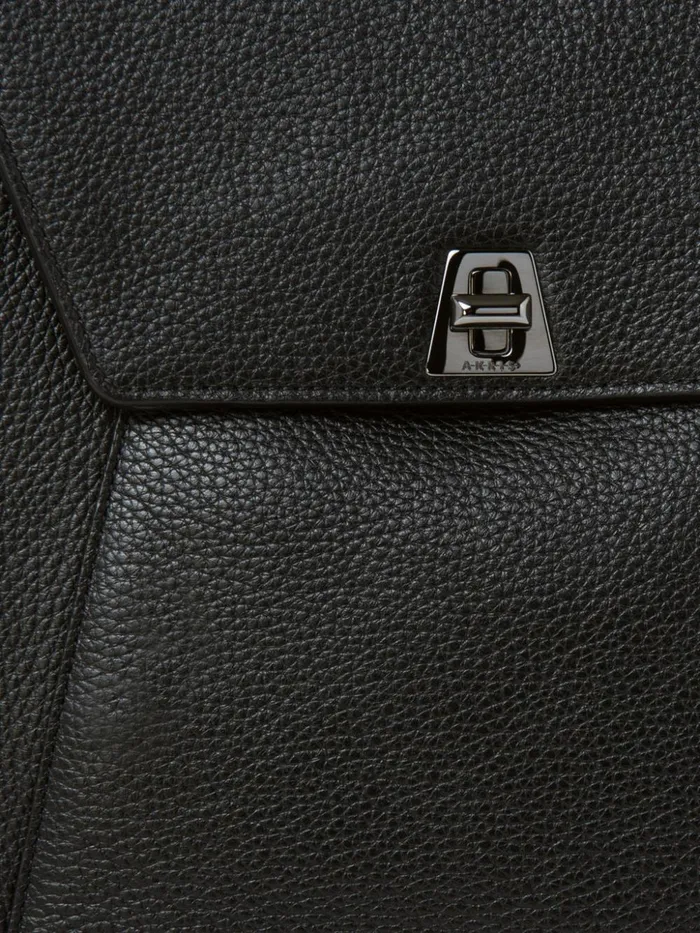 Little Anouk Messenger In Calf Leather Black Women Akris Messenger Bags