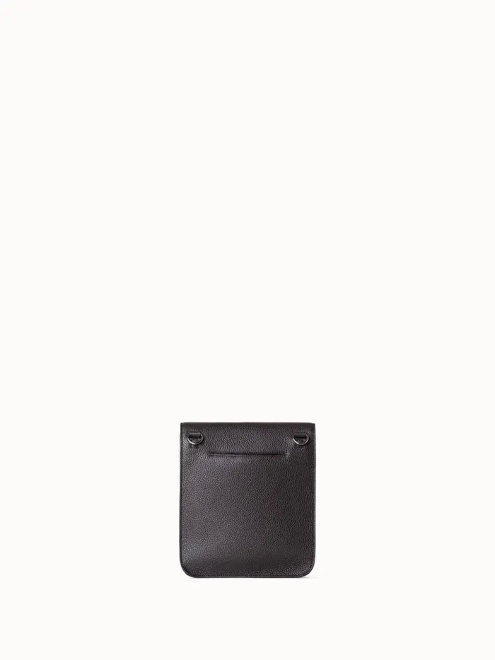 Little Anouk Messenger In Calf Leather Mocca Women Akris Messenger Bags