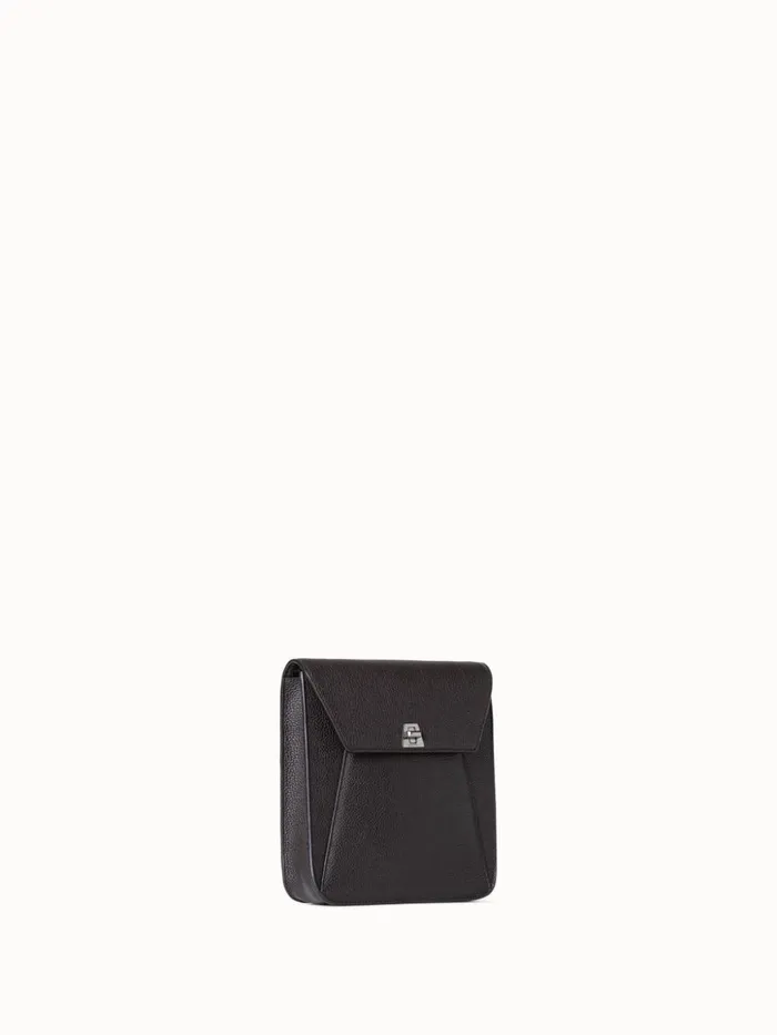 Little Anouk Messenger In Calf Leather Mocca Women Akris Messenger Bags