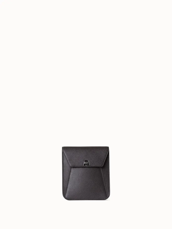 Little Anouk Messenger In Calf Leather Mocca Women Akris Messenger Bags