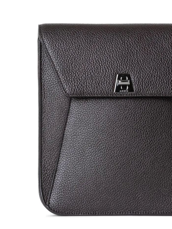 Little Anouk Messenger In Calf Leather Mocca Women Akris Messenger Bags