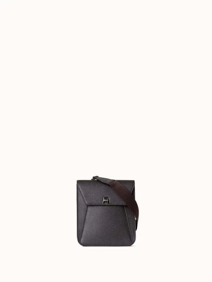 Little Anouk Messenger In Calf Leather Mocca Women Akris Messenger Bags