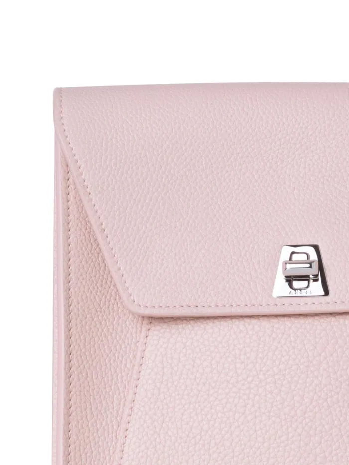 Little Anouk Messenger In Calf Leather Pale Rose Women Akris Messenger Bags
