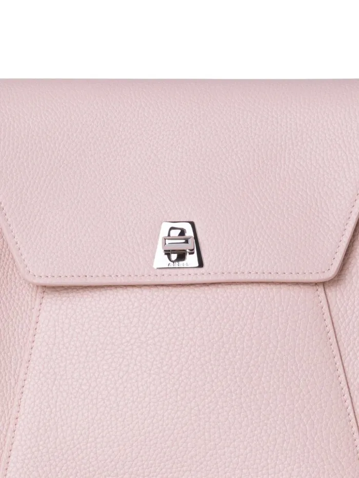 Little Anouk Messenger In Calf Leather Pale Rose Women Akris Messenger Bags
