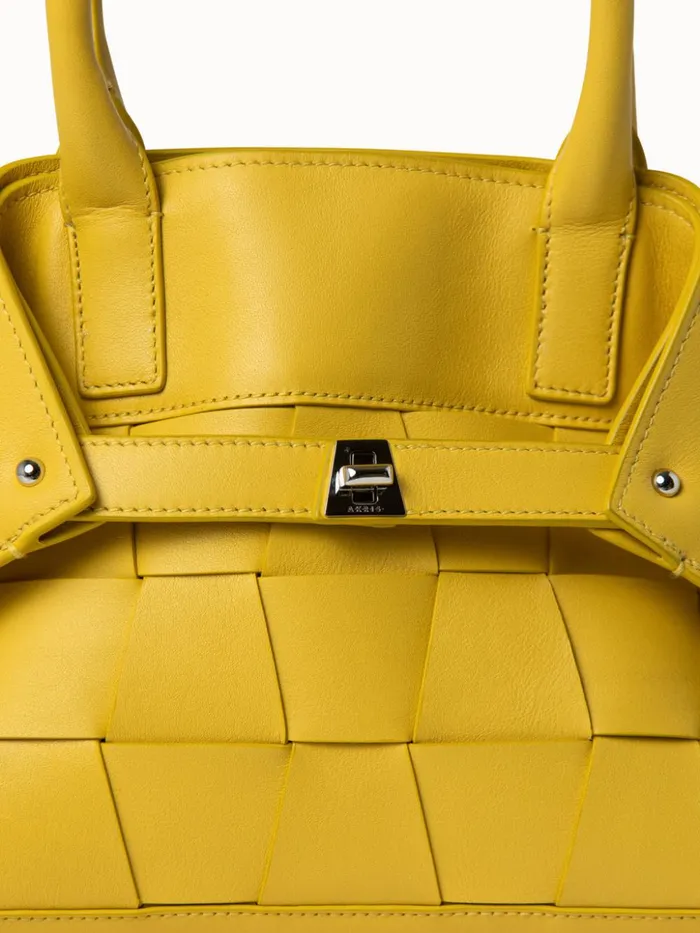 Little Messenger Bag In Braided Trapezoids Candle Women Akris Crossbody Bags