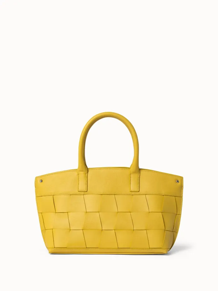 Little Messenger Bag In Braided Trapezoids Candle Women Akris Crossbody Bags