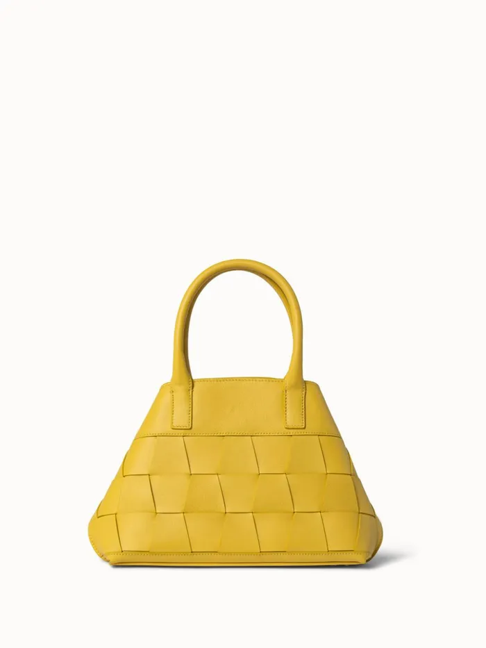 Little Messenger Bag In Braided Trapezoids Candle Women Akris Crossbody Bags
