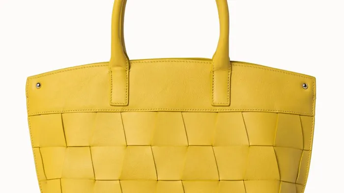Little Messenger Bag In Braided Trapezoids Candle Women Akris Crossbody Bags