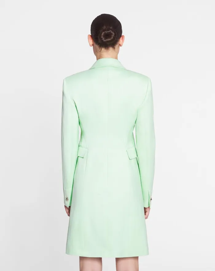 Longsleeved Fitted Jacket Water Blue Women Lanvin Coats and Jackets Longsleeved Fitted Jacket Water Blue Women Lanvin Coats and Jackets