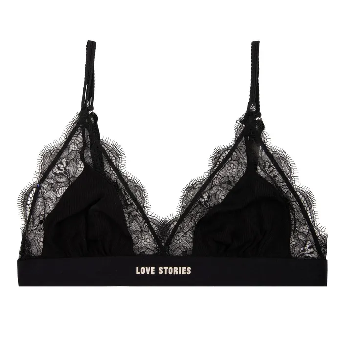 Love Stories Cup A To D Love Lace Bralette Black 8211 Women