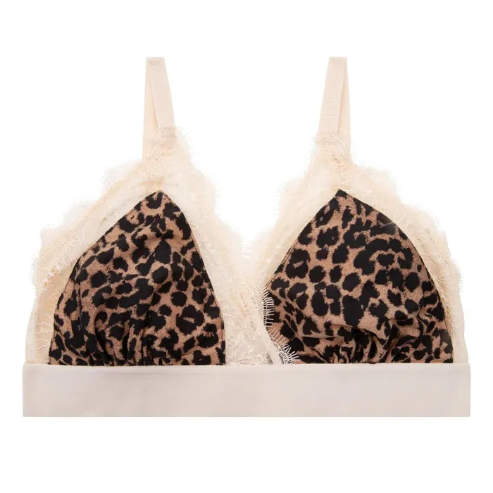 Love Stories Cup E To F Love Lace Bralette Leopard 8211 Women