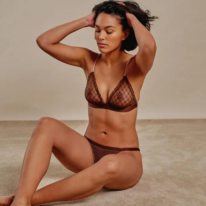 Love Stories Tanga Briefs Wild Rose Briefs Dark Brown 8211 Women