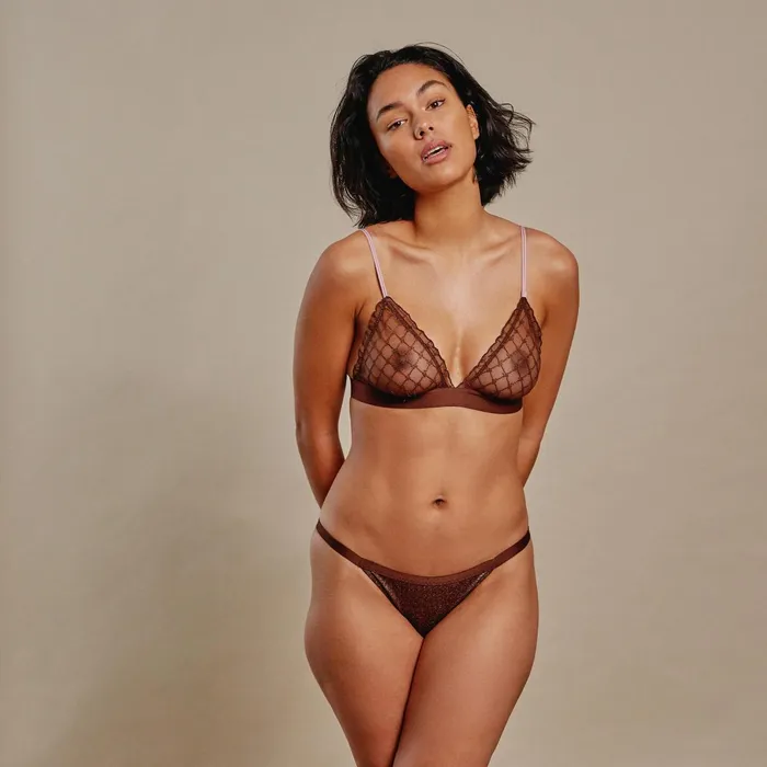 Love Stories Tanga Briefs Wild Rose Briefs Dark Brown 8211 Women