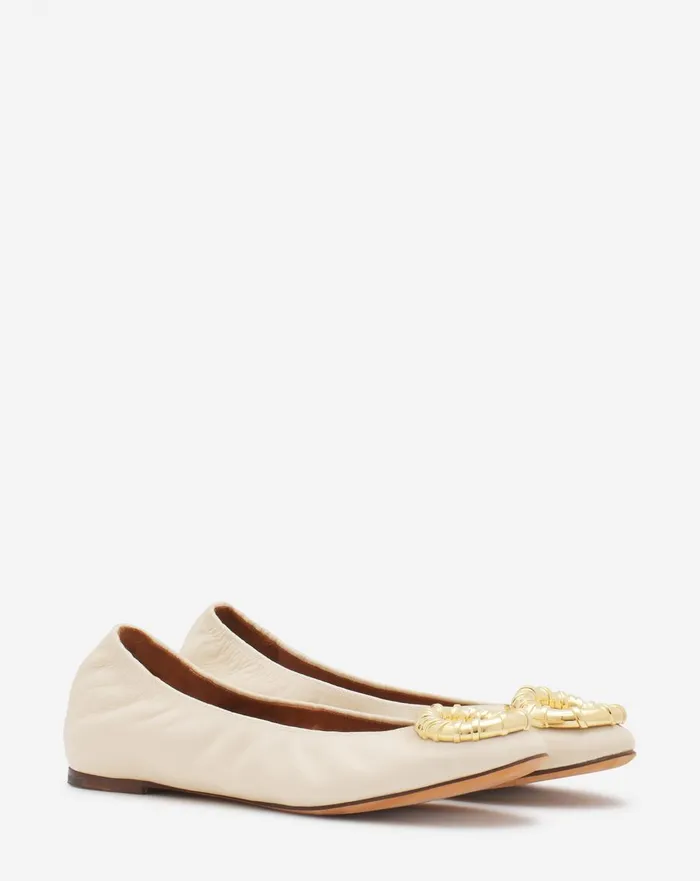 Mlodie Leather Ballerina Flat Beige 2 Women Lanvin Ballerinas Mlodie Leather Ballerina Flat Beige 2 Women Lanvin Ballerinas