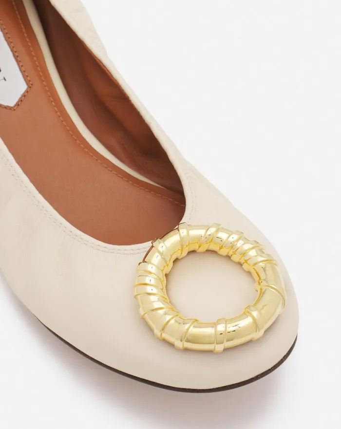 Mlodie Leather Ballerina Flat Beige 2 Women Lanvin Ballerinas Mlodie Leather Ballerina Flat Beige 2 Women Lanvin Ballerinas