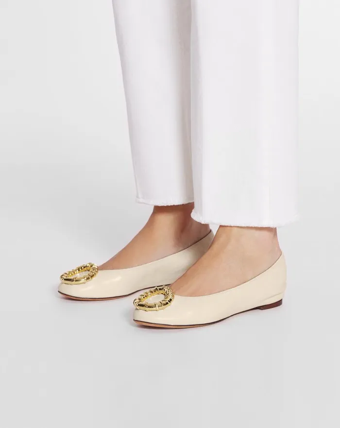 Mlodie Leather Ballerina Flat Beige 2 Women Lanvin Ballerinas Mlodie Leather Ballerina Flat Beige 2 Women Lanvin Ballerinas