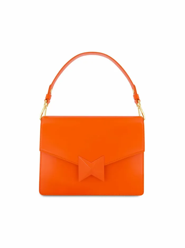 Mac Duggal Shoulder Bags Women Classic Sunset Leather Medium Shoulder Bag with Detachable Strap Sunset