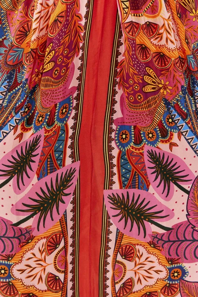 Macaw Scarf Maxi Dress Women Farm Rio Maxi Dresses