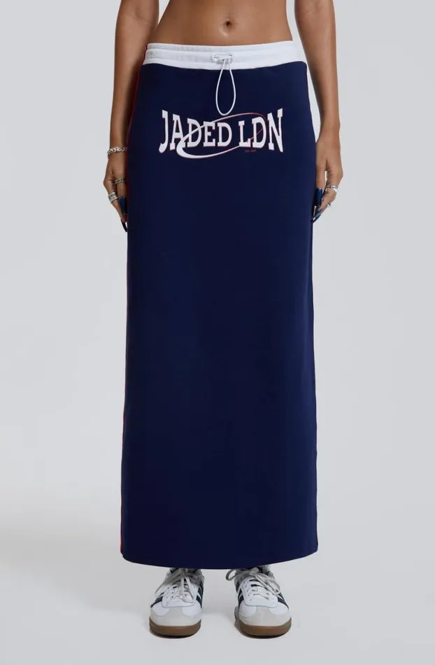 Maxi Skirts Women Jaded London Blueprint Jersey Maxi Skirt With Toggle Detail