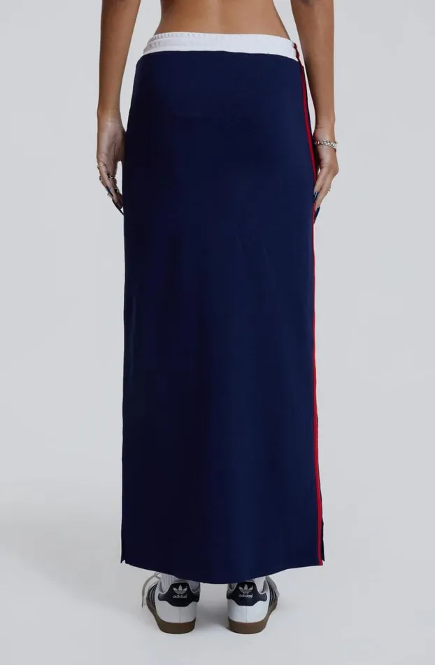 Maxi Skirts Women Jaded London Blueprint Jersey Maxi Skirt With Toggle Detail