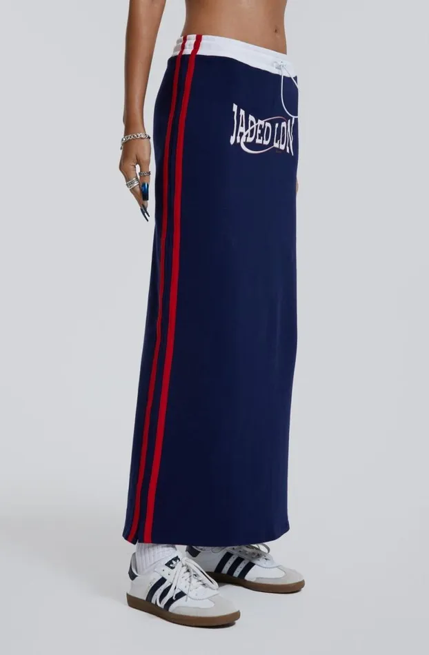 Maxi Skirts Women Jaded London Blueprint Jersey Maxi Skirt With Toggle Detail