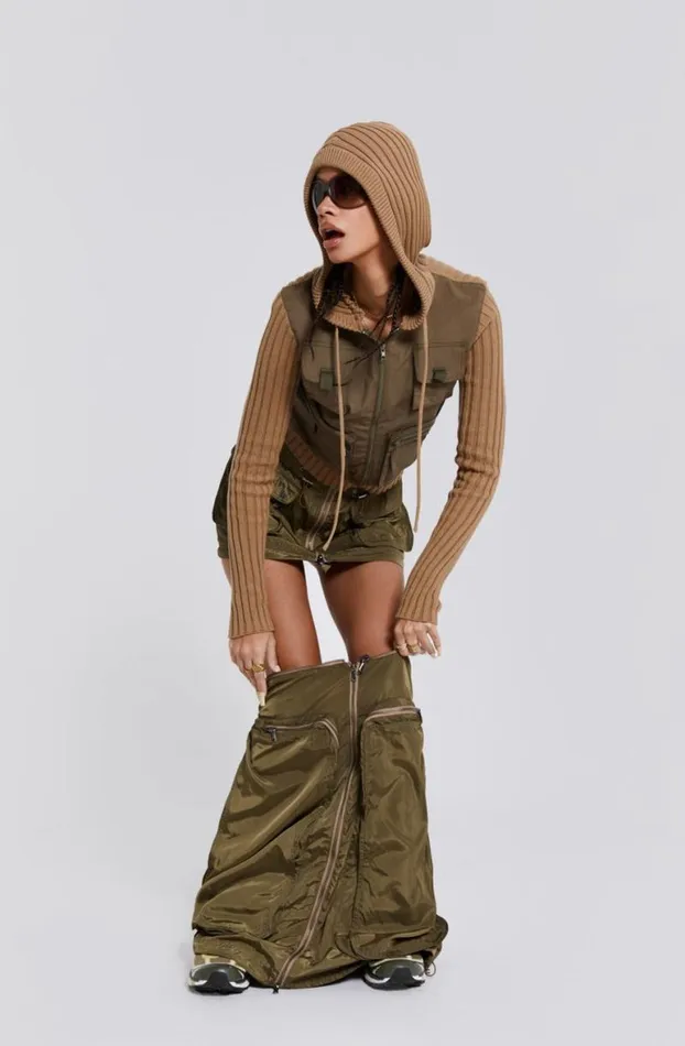 Maxi Skirts Women Jaded London Madison 2 In 1 Cargo Maxi Skirt