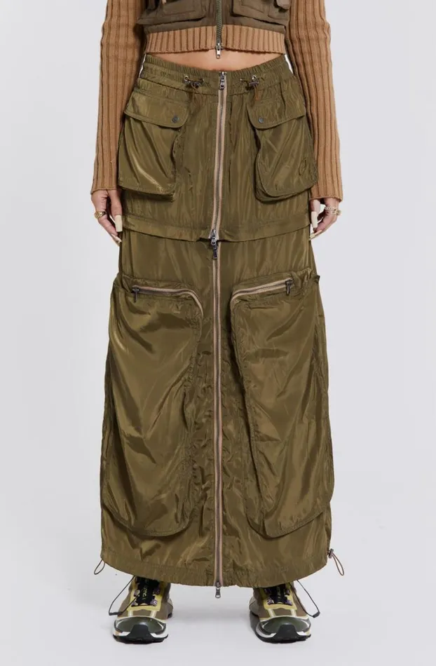 Maxi Skirts Women Jaded London Madison 2 In 1 Cargo Maxi Skirt