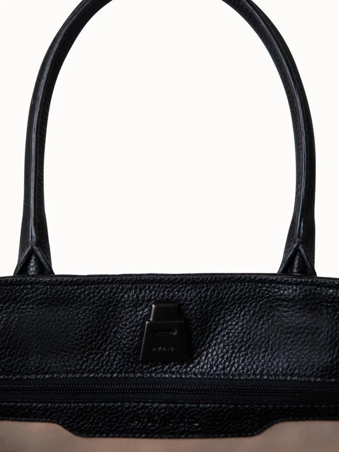 Medium Ai Messenger Bag In Braided Leather Black Women Akris Crossbody Bags