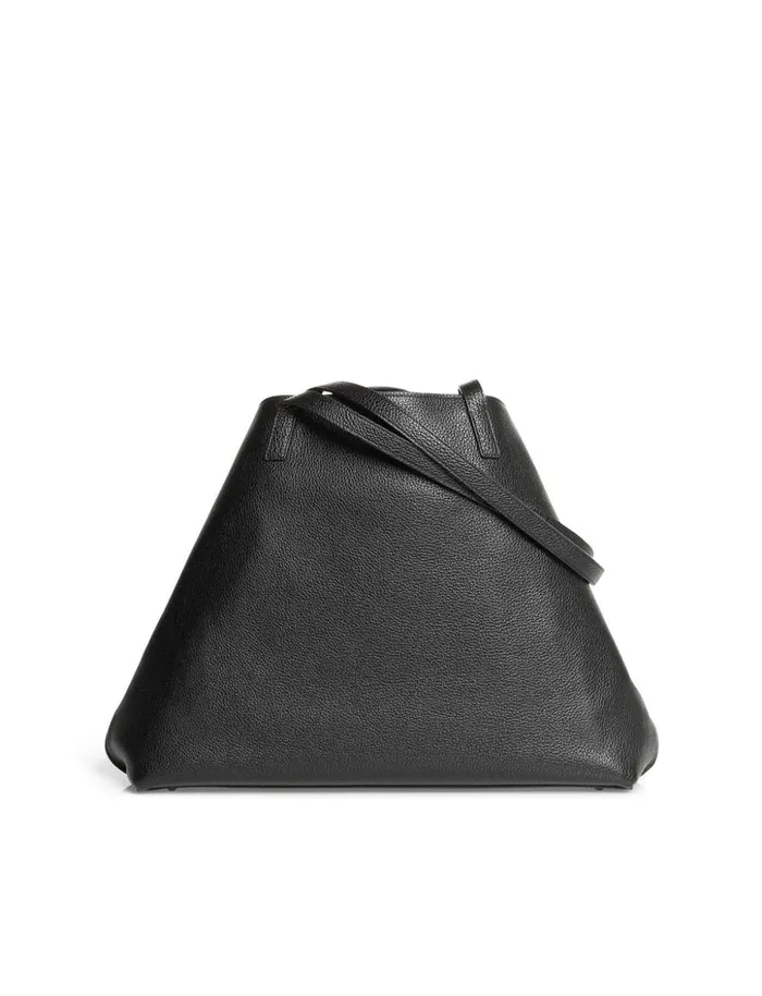 Medium Ai Shoulder Bag In Horsehair And Leather Black Women Akris Shoulder Bags
