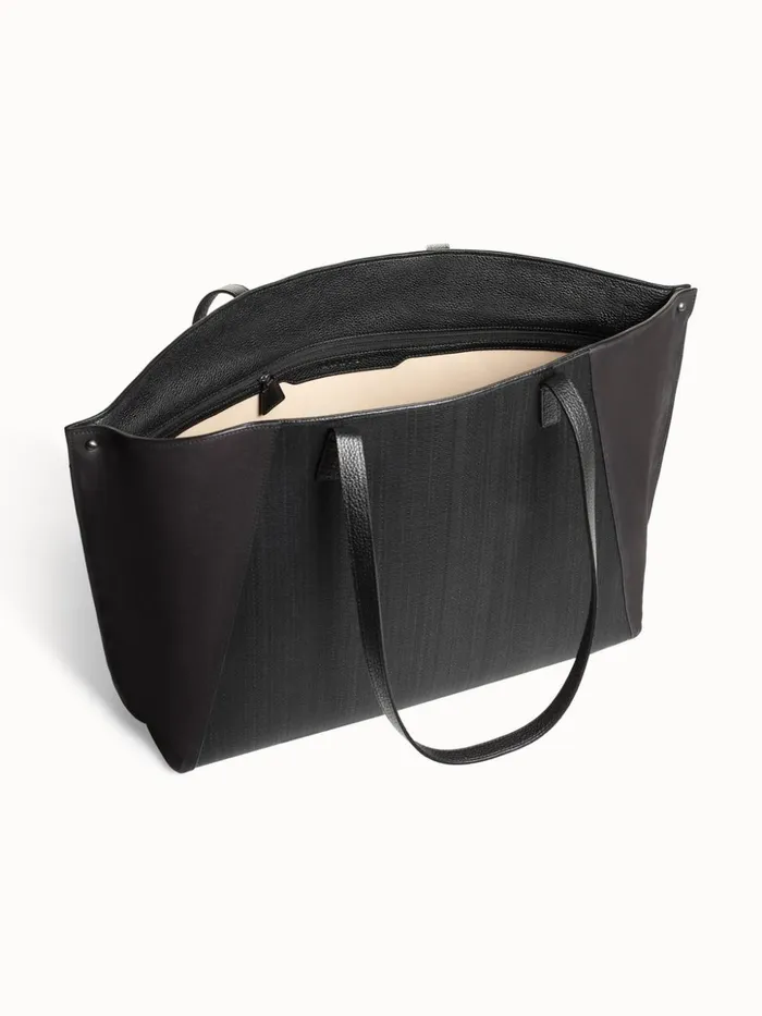 Medium Ai Shoulder Bag In Horsehair And Leather Black Women Akris Shoulder Bags