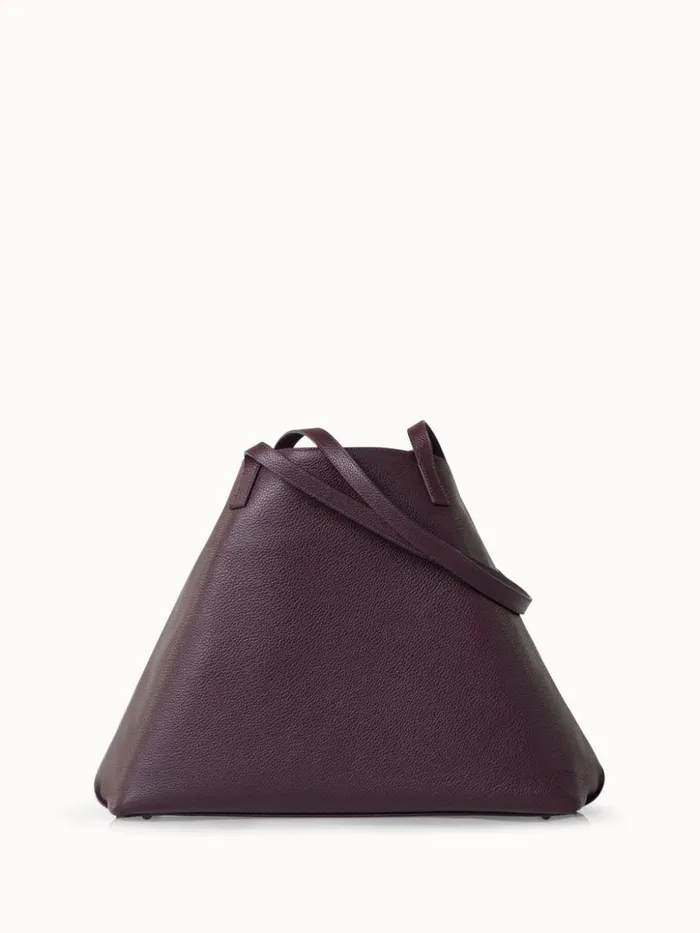 Medium Ai Shoulder Bag In Horsehair And Leather Burgundy Women Akris Shoulder Bags