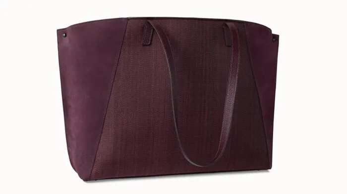 Medium Ai Shoulder Bag In Horsehair And Leather Burgundy Women Akris Shoulder Bags