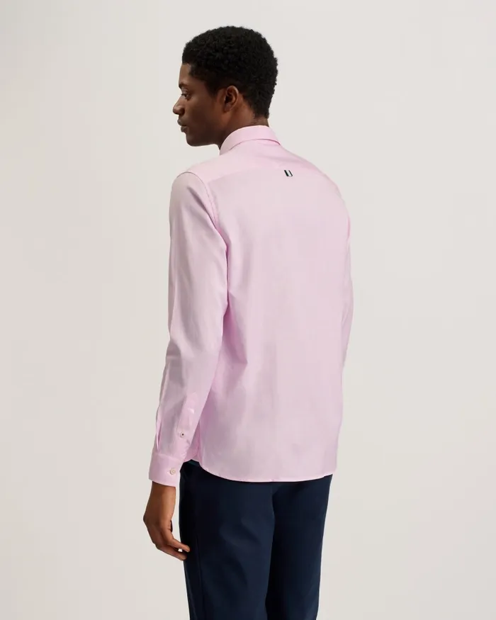 Men ALLARDO 8211 Long Sleeve Cotton Oxford Shirt Light Pink Ted Baker Shirts Men ALLARDO 8211 Long Sleeve Cotton Oxford Shirt Light Pink Ted Baker Shirts