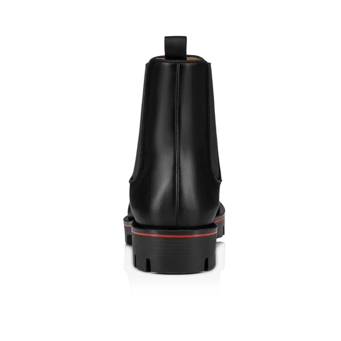 Men Alpinosol Boots 8211 Smooth Calf Leather 8211 Black Christian Louboutin Boots