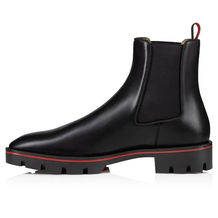 Men Alpinosol Boots 8211 Smooth Calf Leather 8211 Black Christian Louboutin Boots