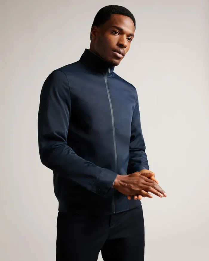 Men ARZONA 8211 Nylon Bomber Jacket Navy Ted Baker Coats and Jackets