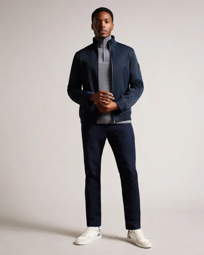 Men ARZONA 8211 Nylon Bomber Jacket Navy Ted Baker Coats and Jackets