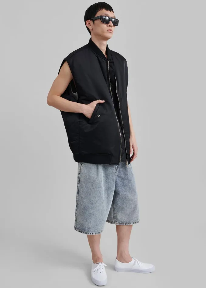 Men Astra Sleeveless Jacket 8211 Black The Frankie Shop Outerwear