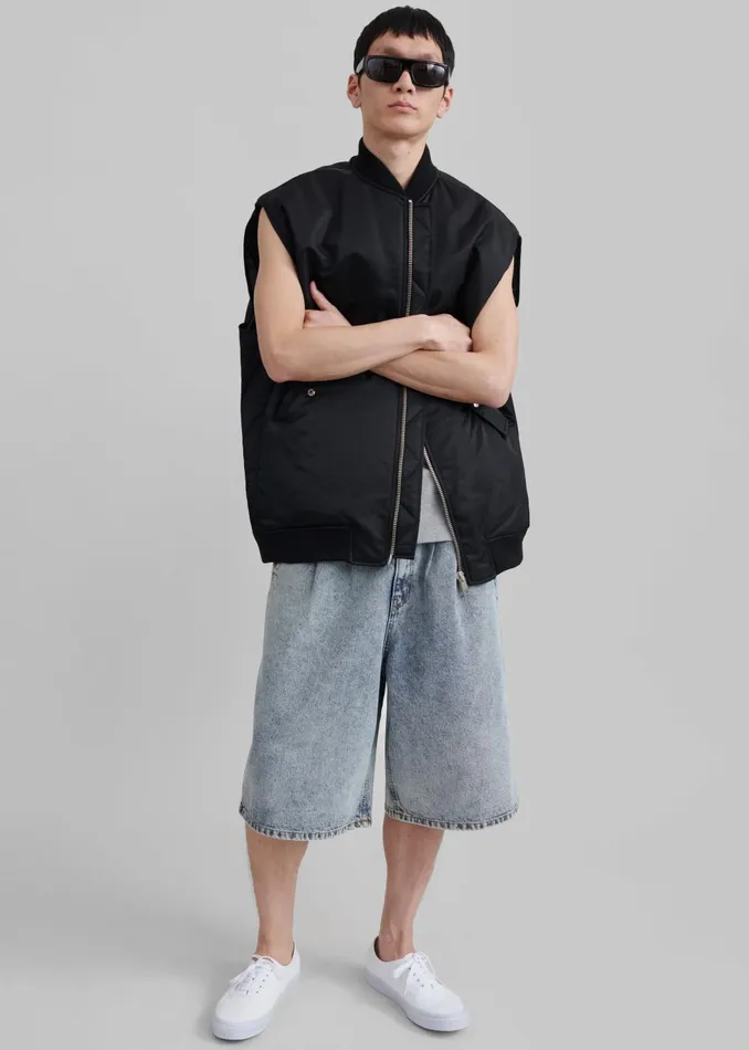 Men Astra Sleeveless Jacket 8211 Black The Frankie Shop Outerwear