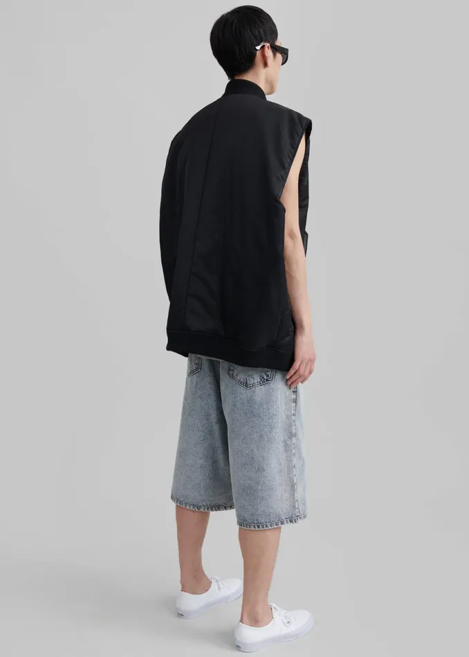 Men Astra Sleeveless Jacket 8211 Black The Frankie Shop Outerwear