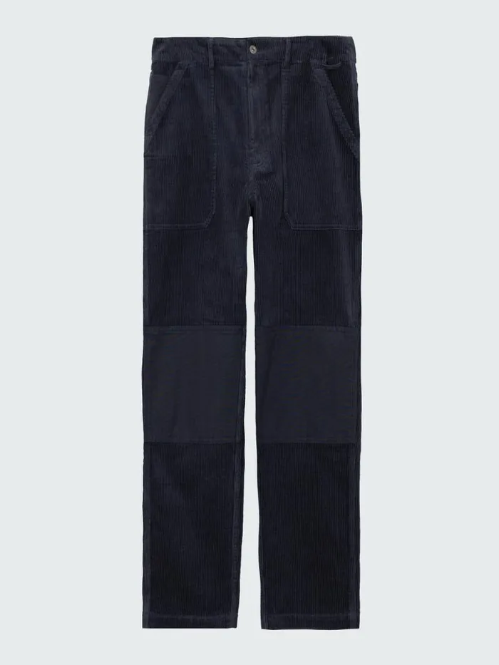 Men Basset Cord Trouser Navy Finisterre Trousers and Jeans