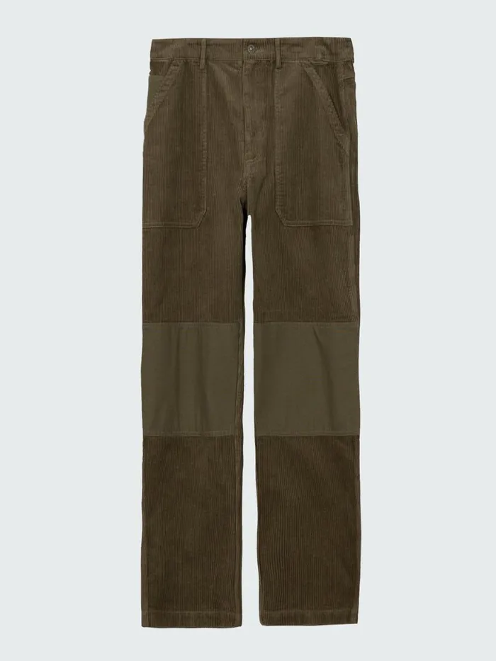 Men Basset Cord Trouser Olive Finisterre Trousers and Jeans