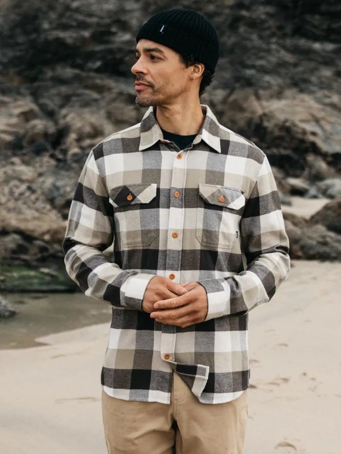 Men Beardsmore Shirt Willow Green Check Finisterre Shirts